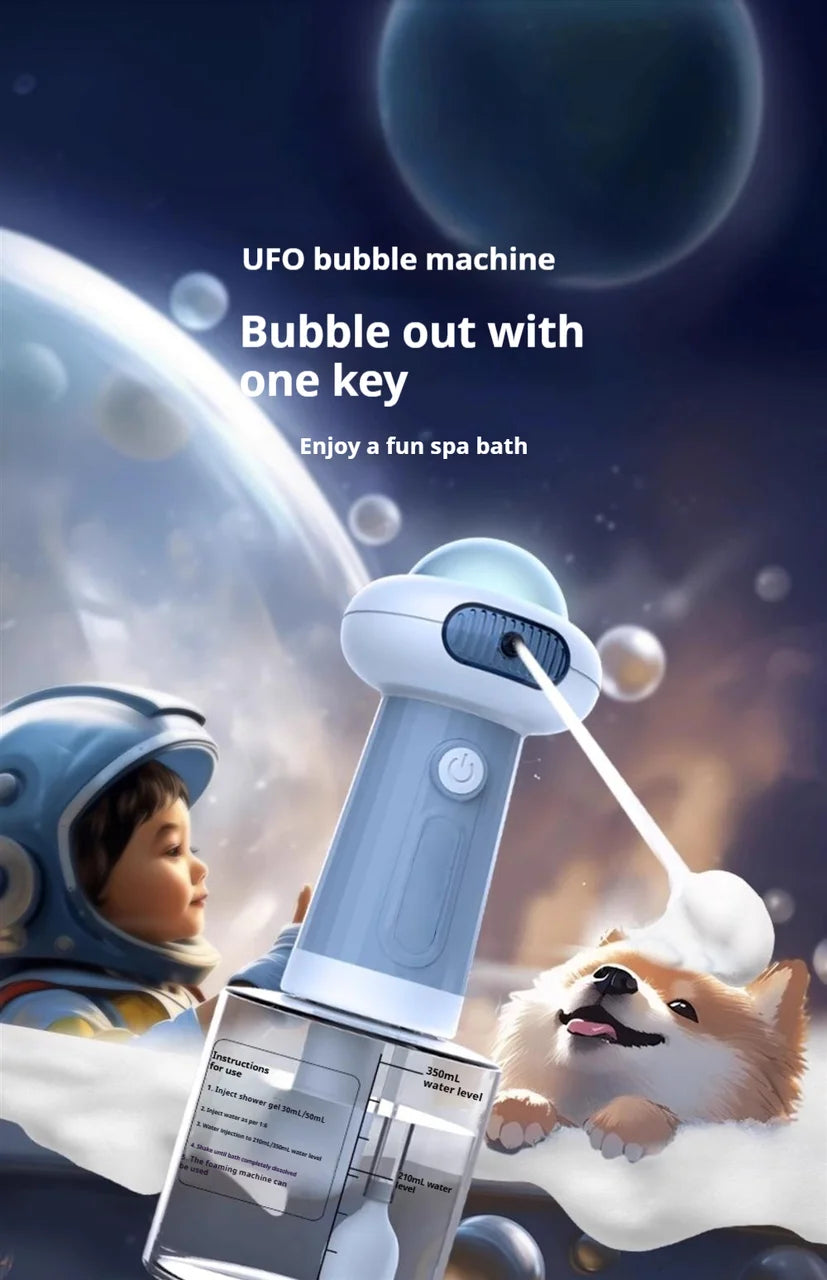 Automatic Dog Soap Dispenser Wireless USB Mute Dog Grooming Frother Cat Deeper Cleaning Bath Shampoo Foam Sprayer Pet Supplies