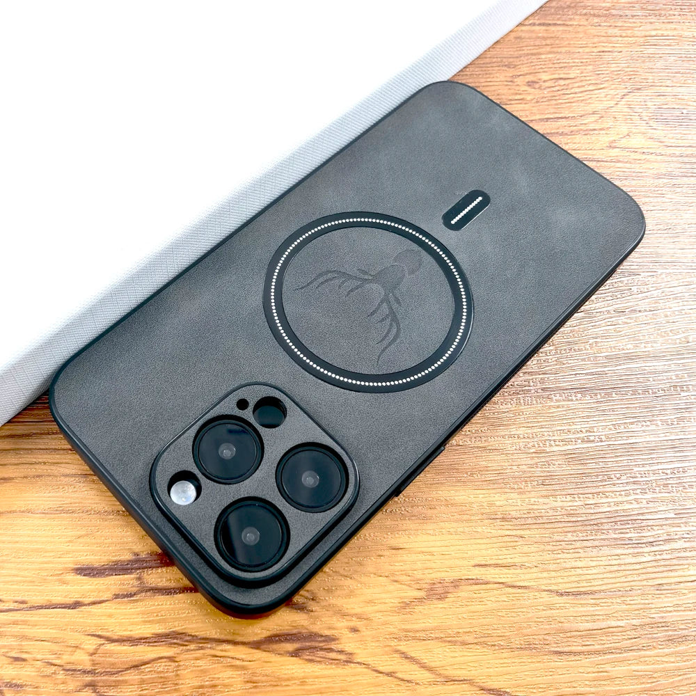 Luxury Leather Case For iPhone 17 16E 16 15 14 13 12 11 Pro Max Plus 15Pro 14Pro 13Pro 16ProMax Magsafe Wireless Charge Cover