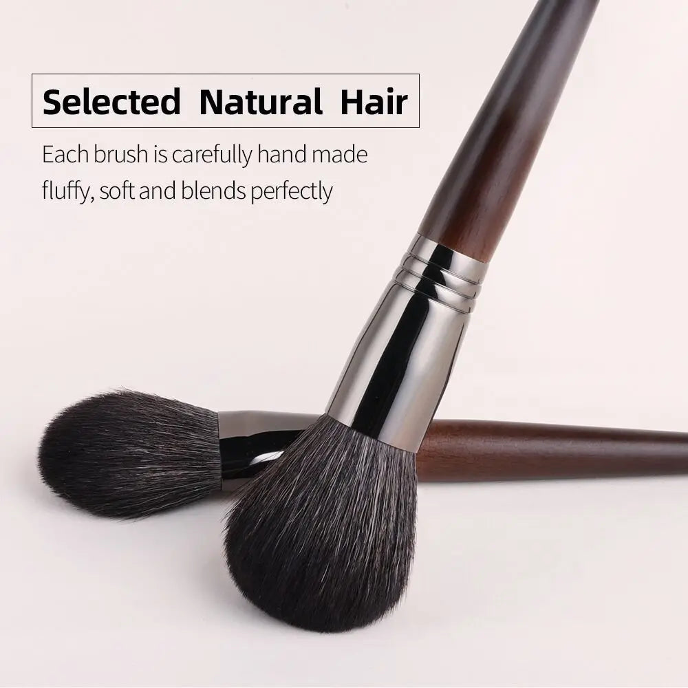 OVW Natural Goat Hair Makeup Brushes Set Professional Kit brocha maquillaje pedzle do makijazu blending smudging brush shader
