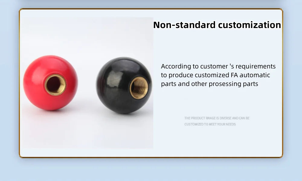 M4~M16 Black Red Bakelite Ball Lever Knobs Brass Screw Nut Grip Handles Of Furniture Or Machine Tool Replacement