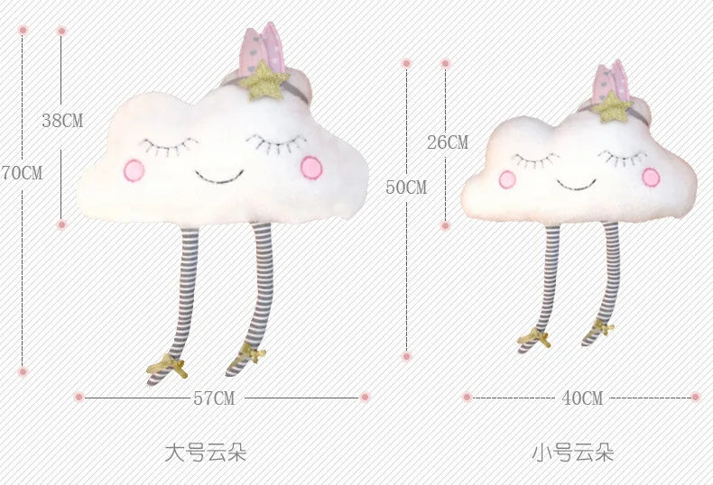 Creative Sofa Cushion Cloud Pillow Kids Girl Room Decor Baby Sleeping Appease Doll Home Sofa Cartoon Pillow Cute Cushion