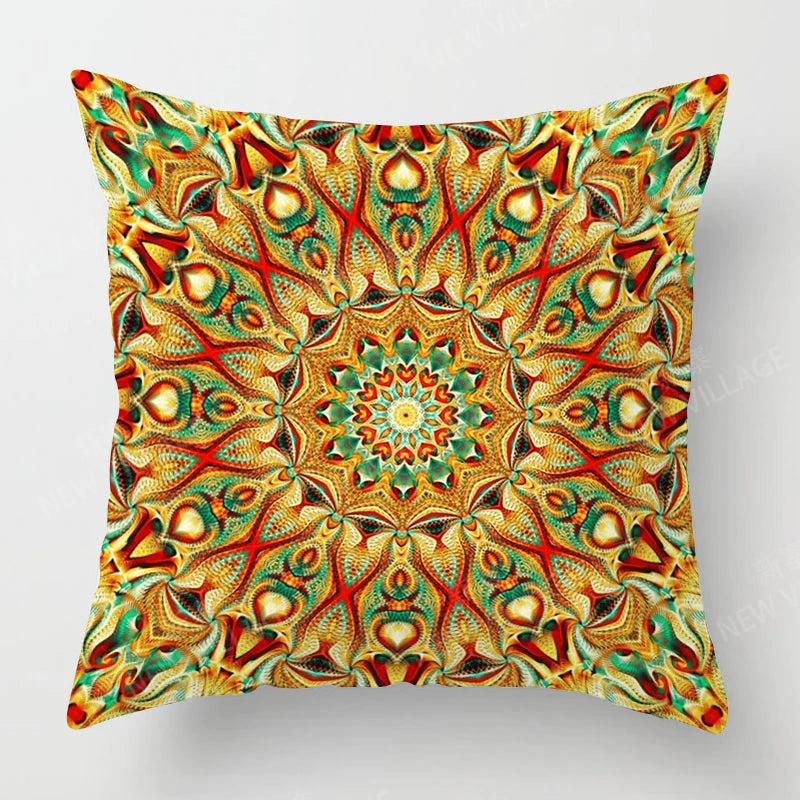 Fall home decor autumn living room throw pillow cover sofa boho Cushion cover mandala 45x45cm 45*45 50x50 60x60cm 40*40 40x40cm
