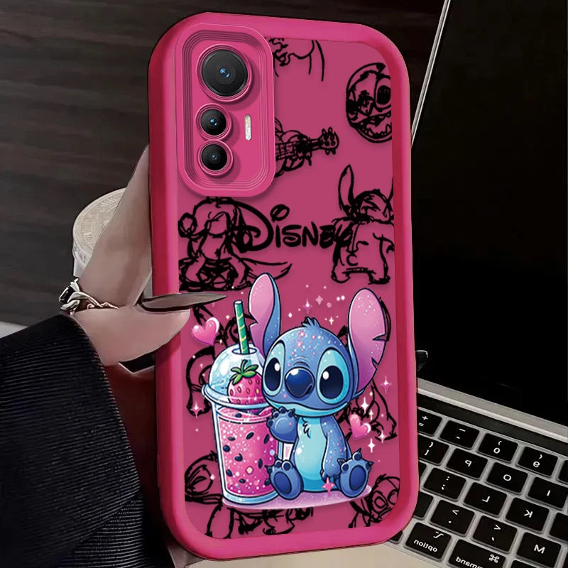 Anime Stitch Disney Phone Case for Xiaomi Mi 15 Ultra 14 13 12 12S 12X 11 Lite 5G NE 13T 12T 11T 14T Pro Soft Silicone Cover