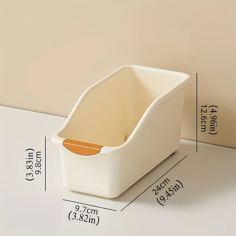 Plastic Multi-functional Storage Box Curved Design Ideal for Home Organization,suitable for Cleaning Products and Household Item