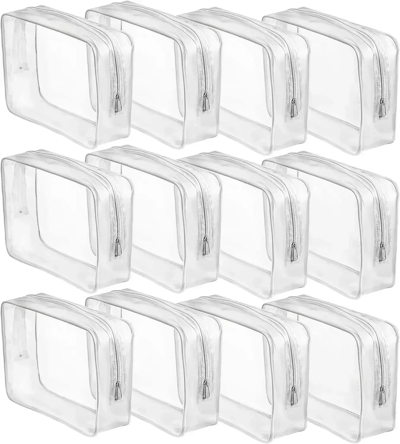 1/20pcs Transparent PVC Storage Travel Organizer Clear Makeup Bag Beautician Cosmetic Bag Beauty Case Toiletry Bag Wash Bags