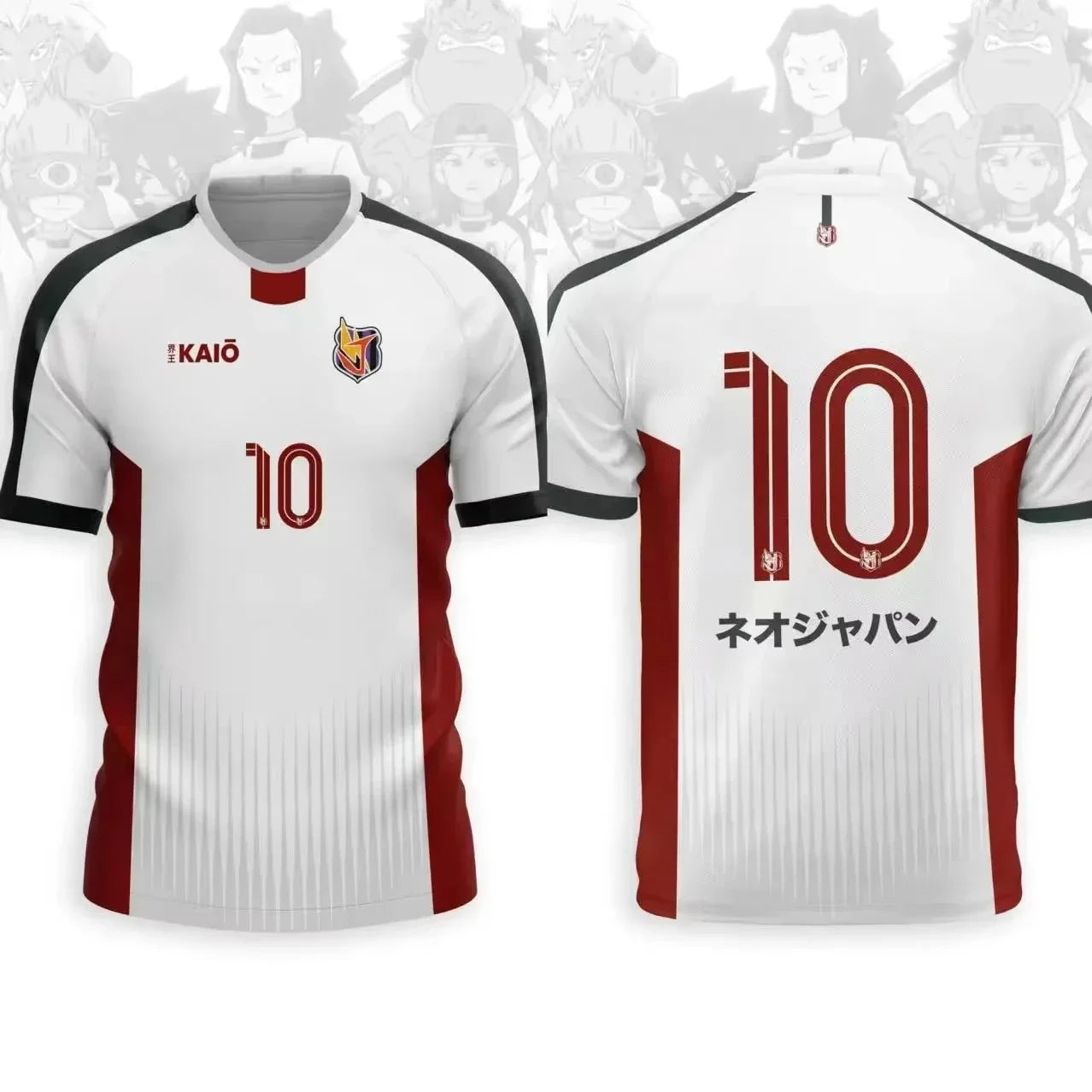 Japan Anime Soccer Jersey Inazuma Eleven Kaio T-shirt Top Vintage Men Women Clothes Harajuku Y2k Tops Sports Unisex Tee Clothing