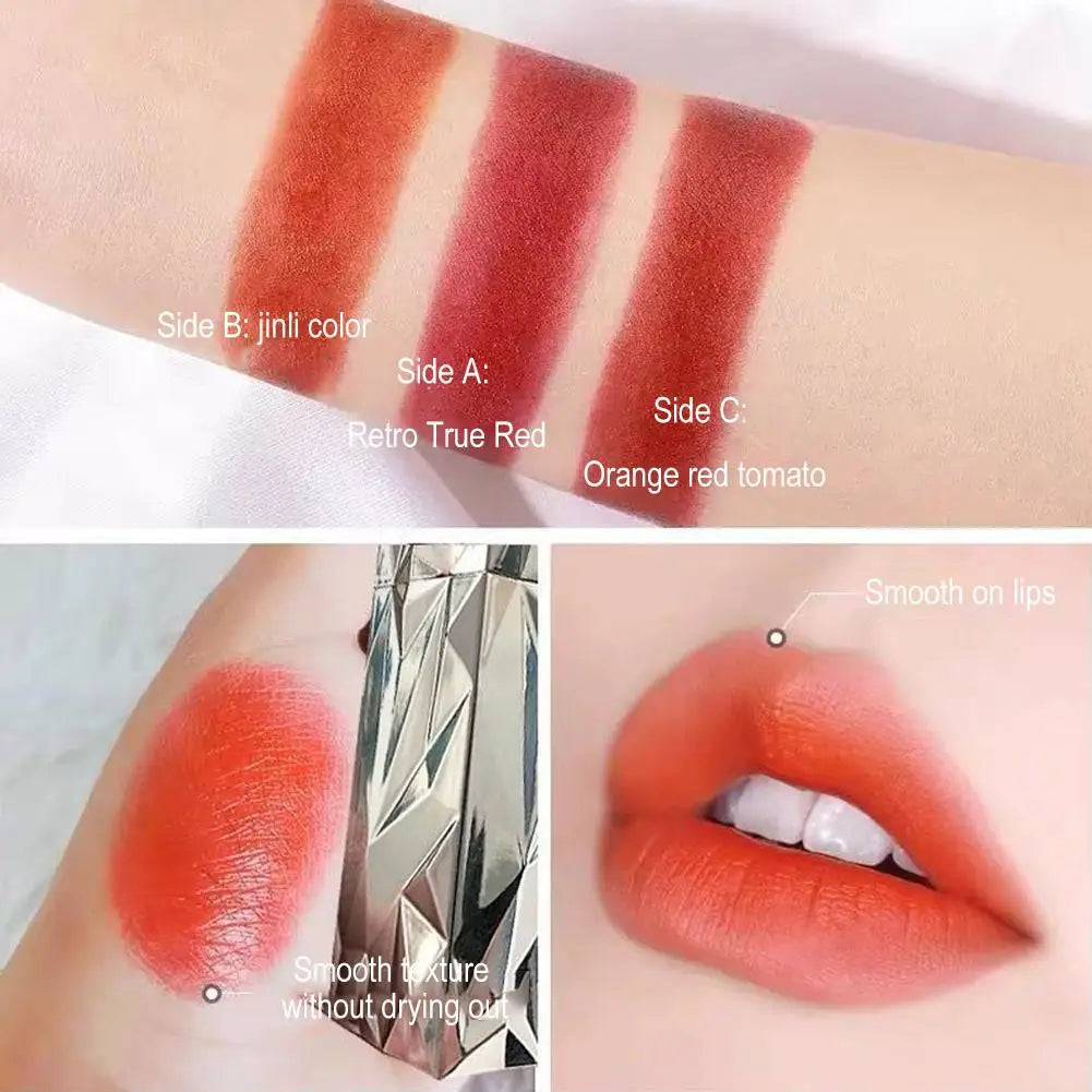 Velvet Matte Vegan Lipstick Moisturising Non-stick Waterproof Long-lasting Compact Portable All-round Show Your Beauty