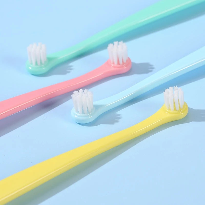 1pc/5pcs Pet Toothbrush Dog Cat Plastic Toothbrush Removing Bad Breath Tartar Cleaning Mouth Pet Dental Care Dog Accessories