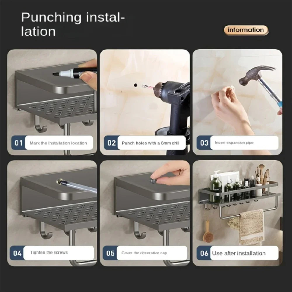 Kitchen Multifunctional Storage Rack Kitchen Table Items Organizer Shelf Cooking Items Wall Mounted Rack Kitchen Accessories