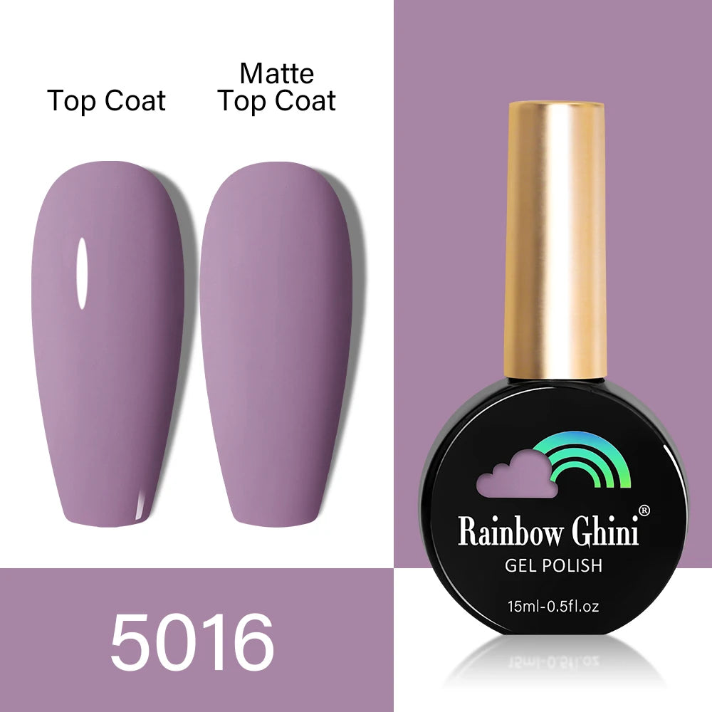 RG HEMA TPO FREE Neon Glitter Gel Nail Polish 15ml Nail Art Manicure Semi Permanent Gel Hybrid Varnishes Top Base Coat UV Nail