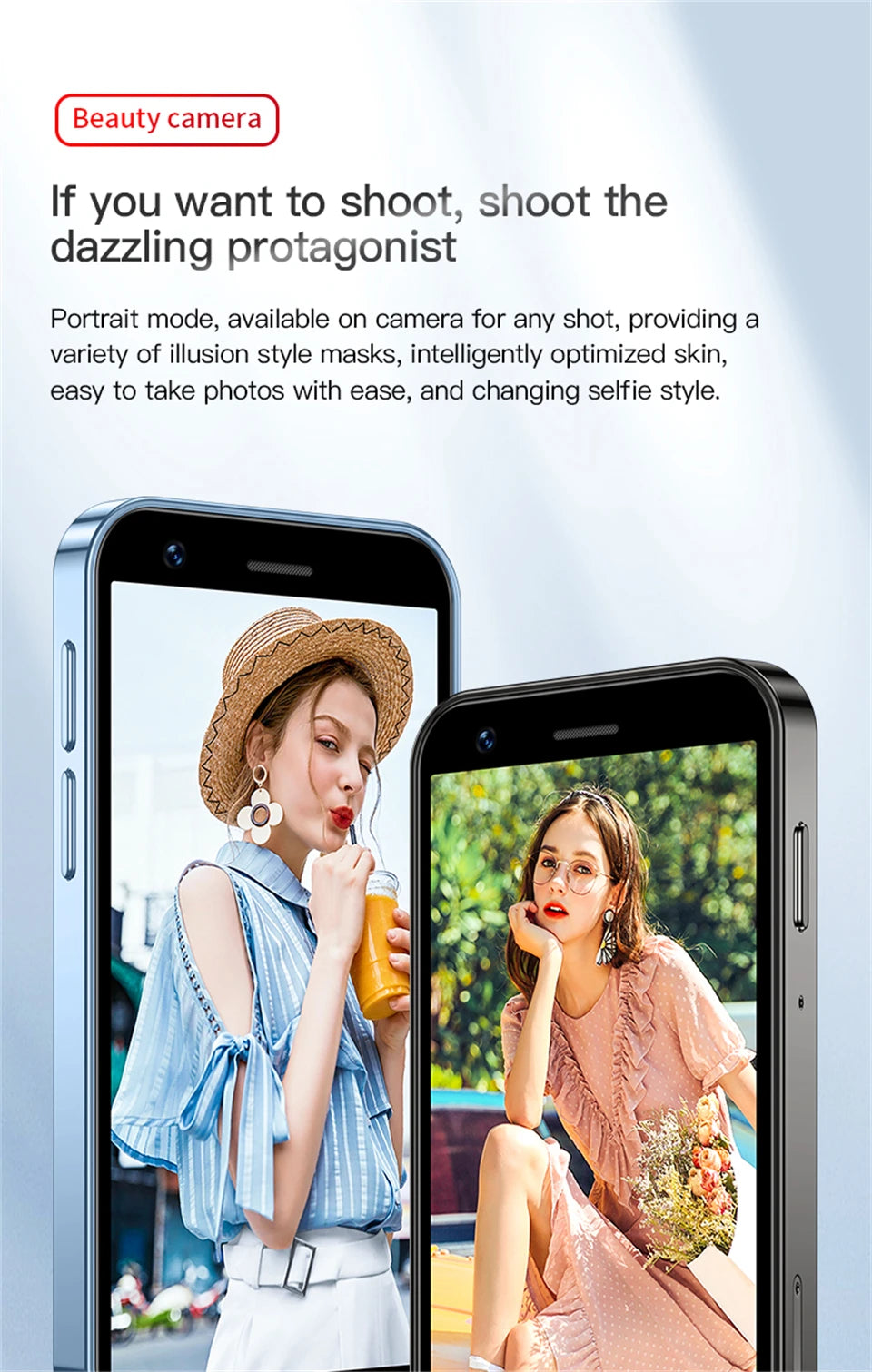 SOYES XS16 Mini Android10.0 Smartphone 4G Network 2GB RAM 16GB ROM 3" Display 5MP Camera Dual SIM With Play Store WhatsAPP