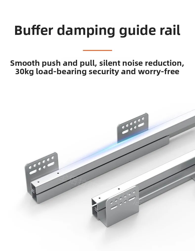 Kitchen Basket Cabinet Basket Thickened Aluminum Alloy Double Drawer Storage Dish Rack Cabinet Kitchen Cabinet Storage Basket