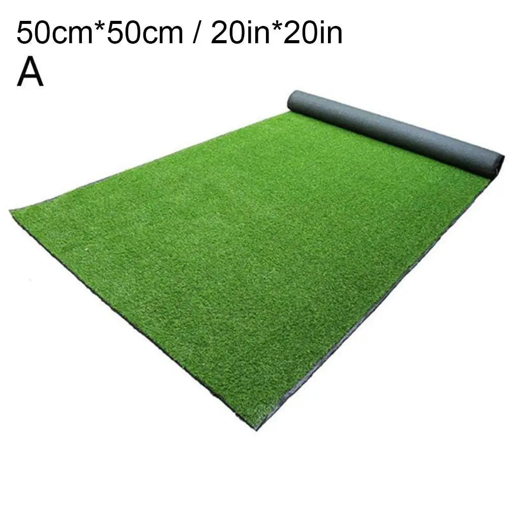 Artificial Turf Grass Lawn Realistic Synthetic Mat Washable Turf Outdoor Garden Decor Fake Grass Mat Carpet Indoor