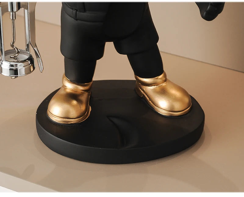 French Bulldog Wine Holder Resin Wine Racks Countertop Wine Stand Wine Bottle Holder Wine Bottle Rack Home Office Decor