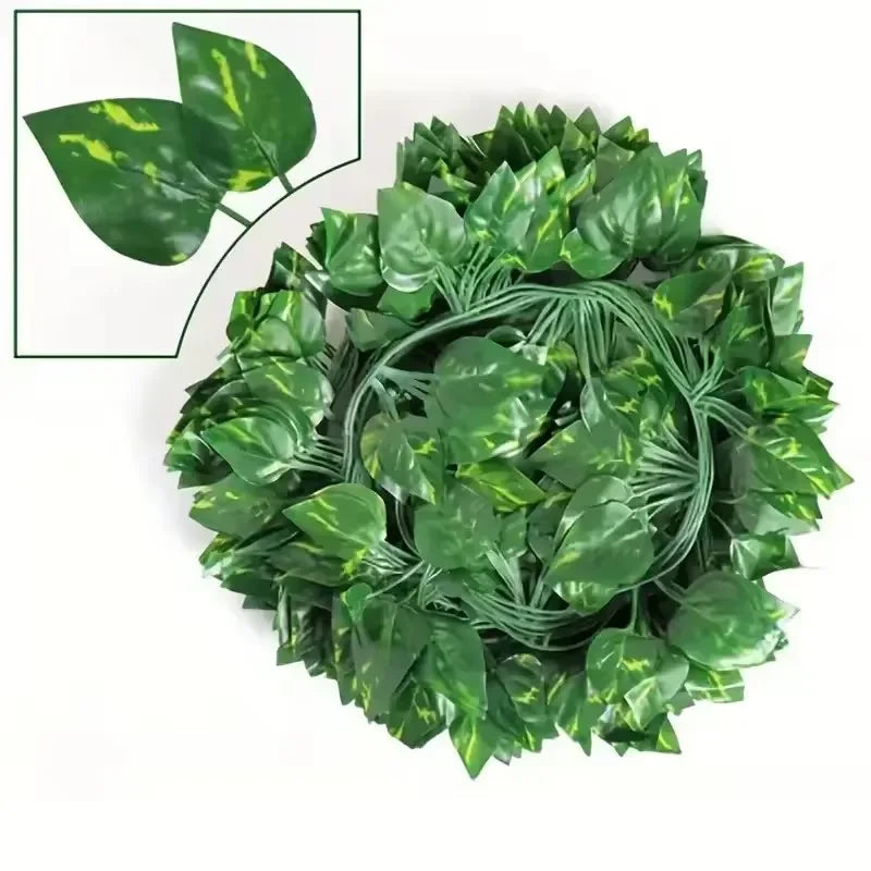 120/2m Artificial Ivy Leaf Rattan Creeper Leaves Vine Hanging Garland DIY Fake Flower Plant Garden Wedding Party Home Decoration