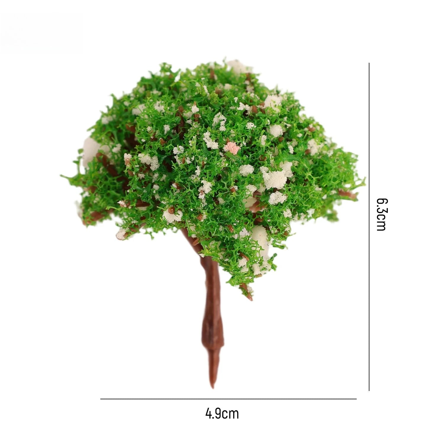 DIY Miniature Artificial Landscape Trees Micro Flower Tree Figurines Artificial Scenery Tree Moss Bonsai Ornament Tabletop Decor