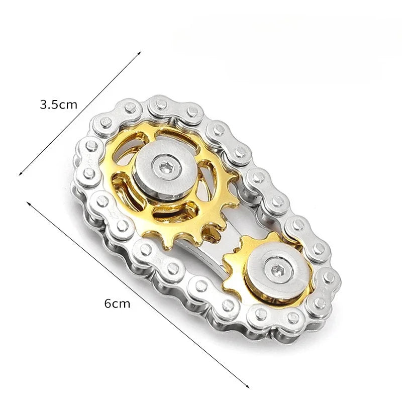 Metal Fidget Spinner Office Desk Toy Stress Relief Gears Hand Spinner for Adults desk decoration home decor Relieve stress relax