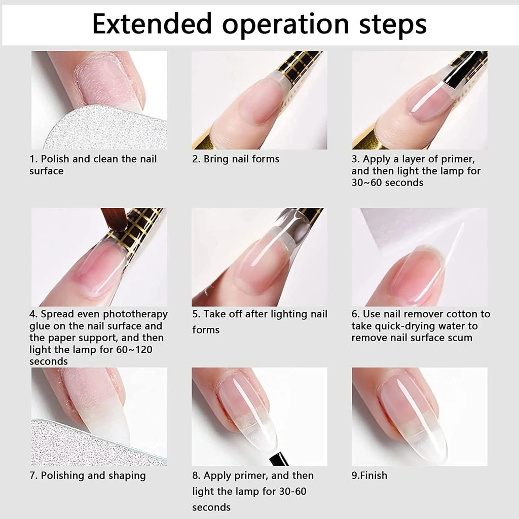 Jillnails 50g Self Leveling Medium Gel 50ml Milky Pink  White Gel Builder for Nails Extension Nail Building