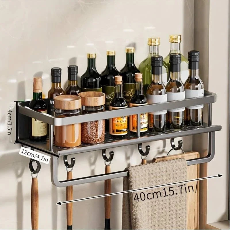 Kitchen Multifunctional Storage Rack Kitchen Table Items Organizer Shelf Cooking Items Wall Mounted Rack Kitchen Accessories