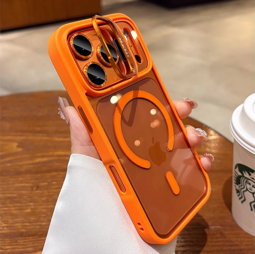 For iPhone Air 17 ProMax Wrist Strap Lanyard Camera Bracket Magsafe Case for iPhone 17 15 16 12 11 13 14 Pro Max Plus Cover