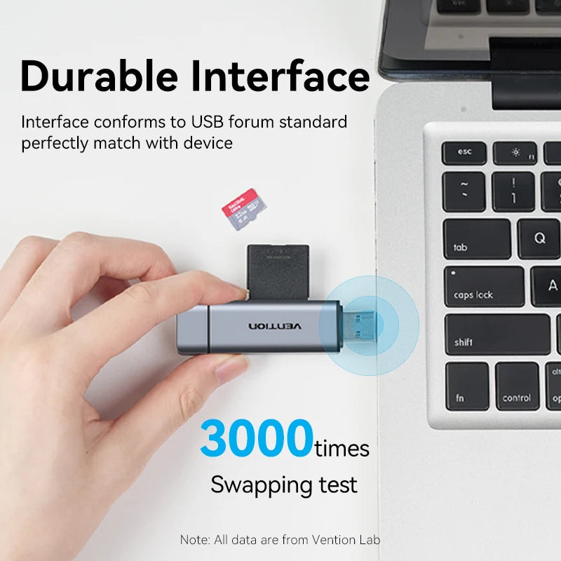 Vention SD Card Reader USB Type C to Micro SD TF Card Adapter for Laptop Accessories Phone Smart Memory USB 3.0 SD Card Adapter