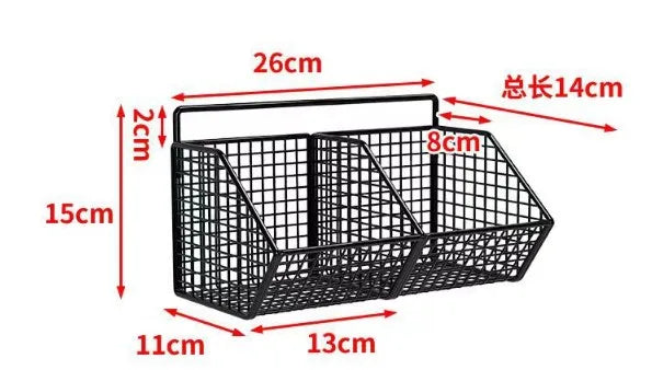 Kitchen Wall Hanging Storage Rack Multi-functional Onion Ginger Garlic Storage Rack Storage Box Basket Vegetable Basket