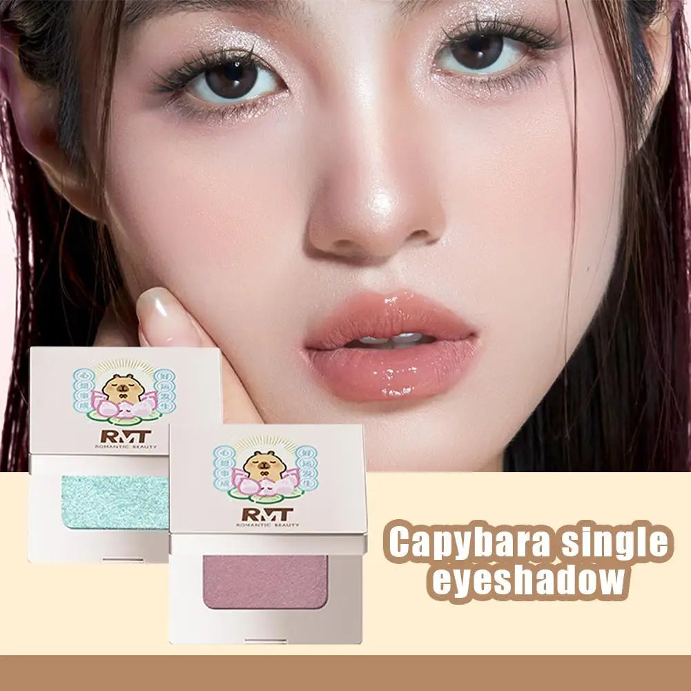 RMT Capybara Joint Single-color Eyeshadow Matte Eyeshadow Make Up Palette Metallic Shades Ideal Eyeshadow Make Up Palette