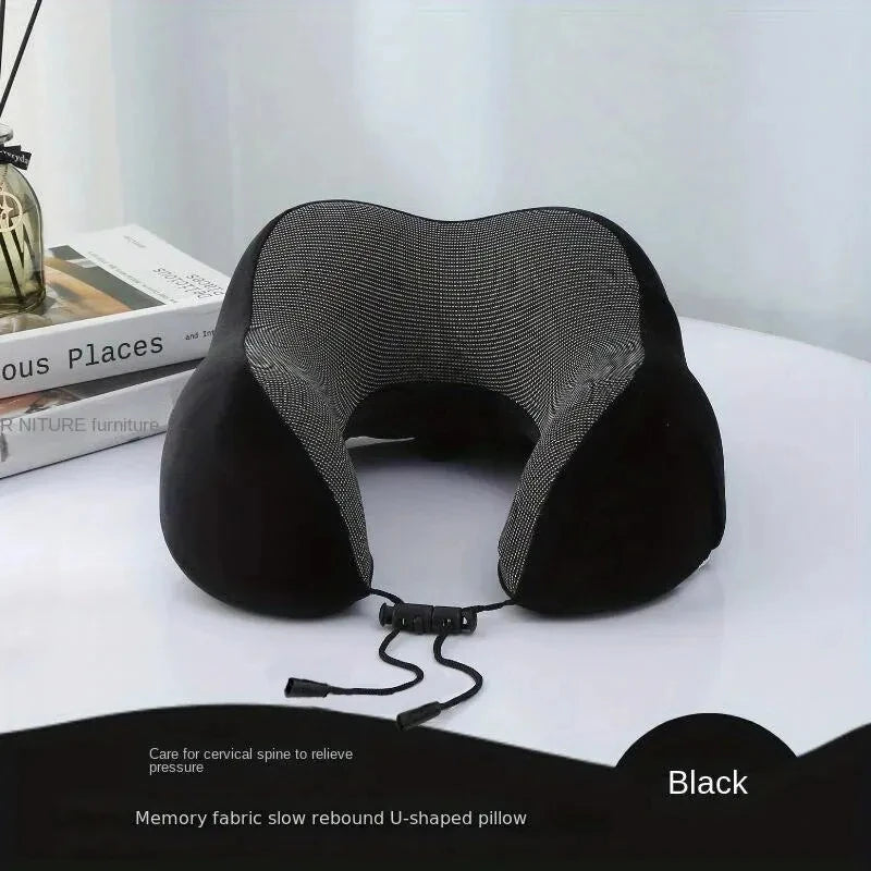 Soft Travel Pillow U Shaped Travel Healthcare Memory Foam Neck Cervical Airplane Pillow Neck Cushion