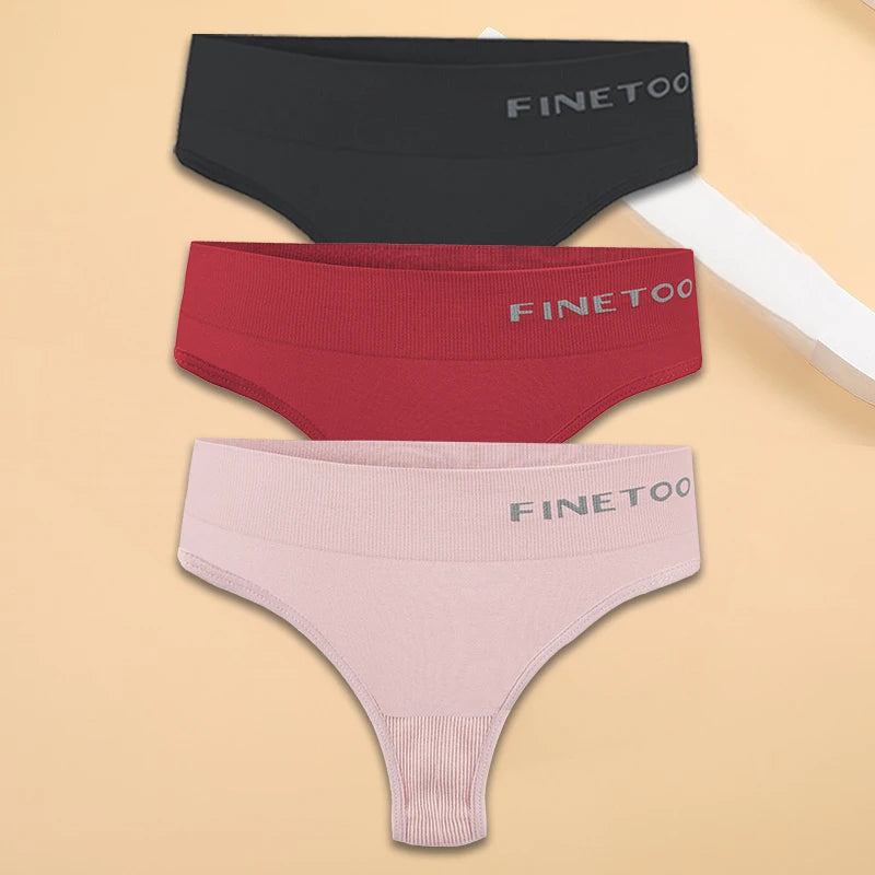 M-2XL Seamless Thongs Women High Waist G-string Ladies Comfortable Bikini Panties Soft Thong Underpants Girls Underwear Lingerie