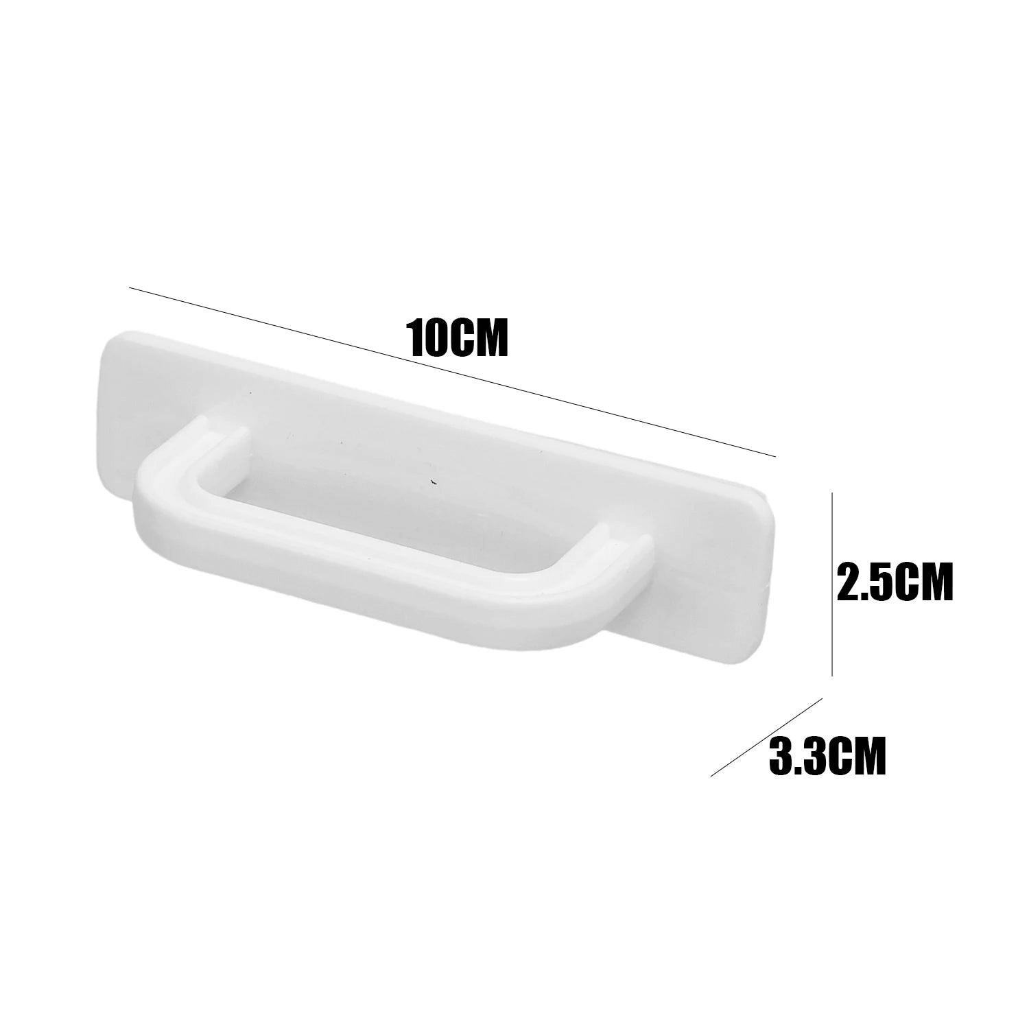 1/10pcs Self Adhesive Cabinet Handles Plastic Punch-Free Wardrobe Door Handle Organizer Kitchen Bathroom Furniture Door Pulls