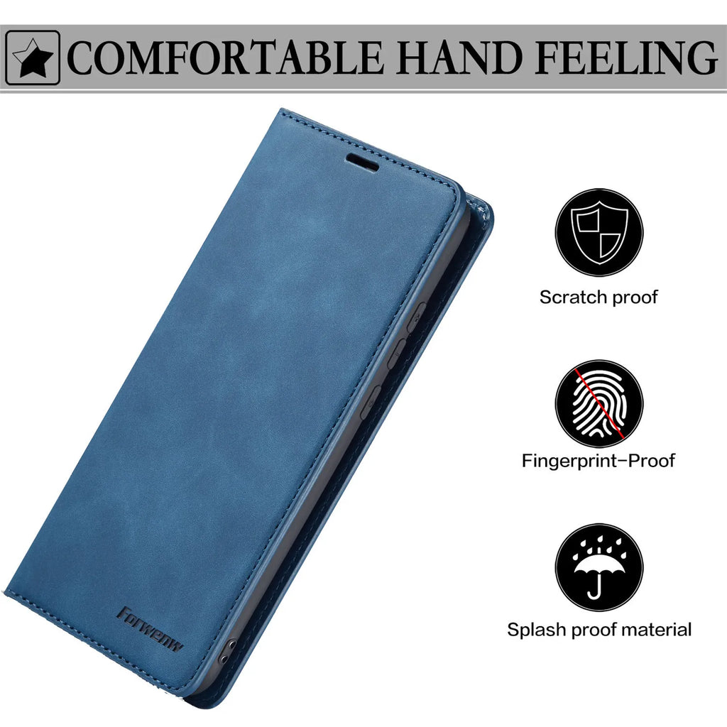 Leather Flip Phone Case For Samsung Galaxy A04E A14 A24 A34 A54 A05S A15 A25 A35 A55 A06 A16 A36 A56 Luxury Wallet Bracket Cover