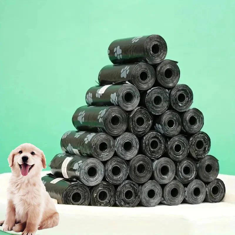 10 Rolls Paw Print Pet Garbage Bags, Leak Proof Pet Dog Waste Bags Doggie Poop BagsDog Poop Bags for Dog Large Cat Waste
