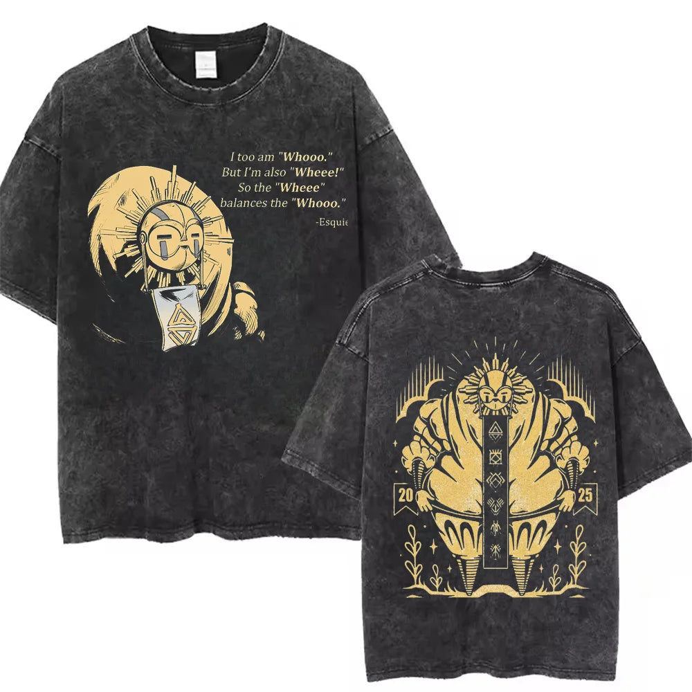 Clair Obscur Expedition 33 Cotton Gift New Design Game Fans Clothes T-shirts for Men Merch T-Shirt Vintage Wash Gamer Tops