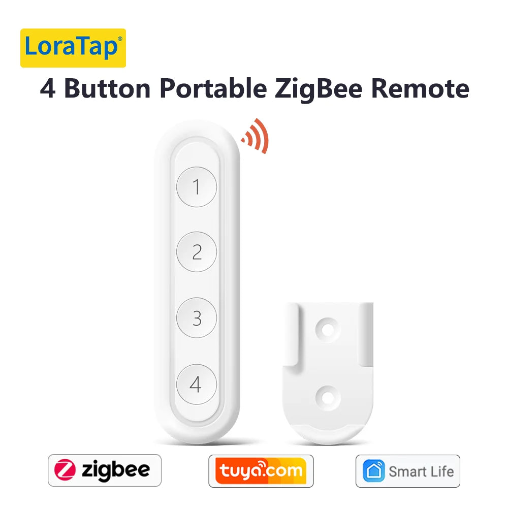 Tuya Smart Life ZigBee 3.0 Wireless Portable Pushbutton 1,2,3,4 Gang Remote Controller Scene Switch