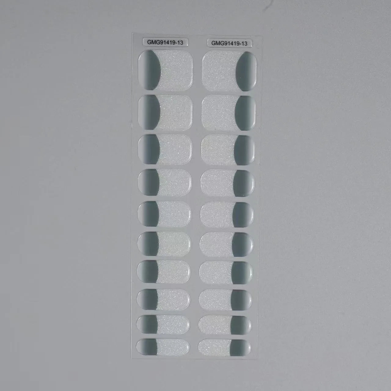 Semi-Cured Gel Nail Stickers Art Nail Decor Long-Lasting Solid Color Nail Strips UV Lamp Cured Manicure Gel Decal