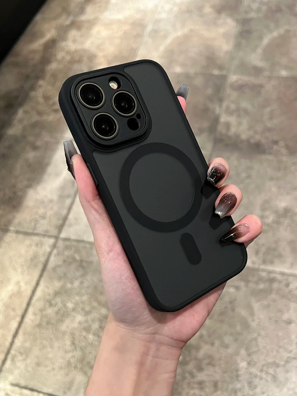 Matte For Magsafe Magnetic Case For iPhone 16 15 Pro Max 14 13 12 11 Frosted Translucent Wireless Charge Shockproof Bumper Cover