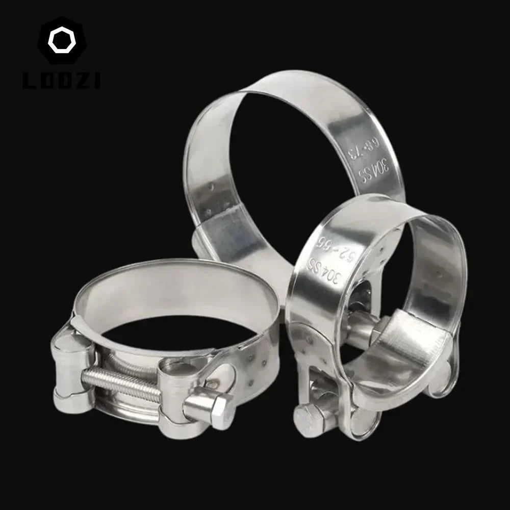 304 Stainless Steel Powerful Hose Pipe Tube Clamps Exhaust Air Water Pipes Durable Sealing Powerful Strength Repair Welding Tool
