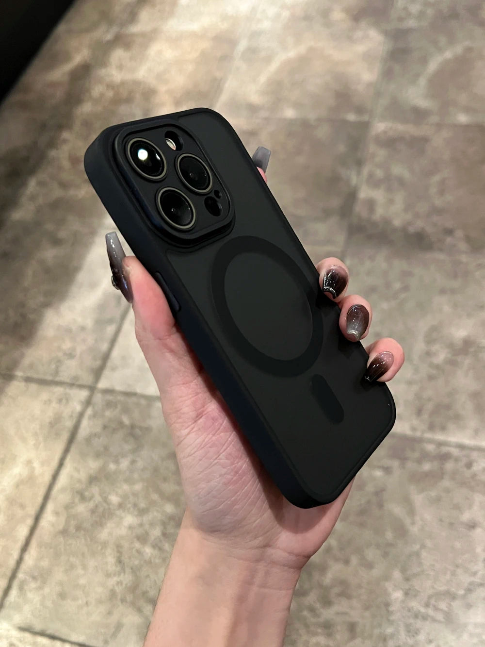 Matte For Magsafe Magnetic Case For iPhone 16 15 Pro Max 14 13 12 11 Frosted Translucent Wireless Charge Shockproof Bumper Cover