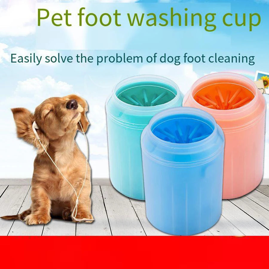 1 pet foot wash cup easily solves the problem of cleaning dogs' feet