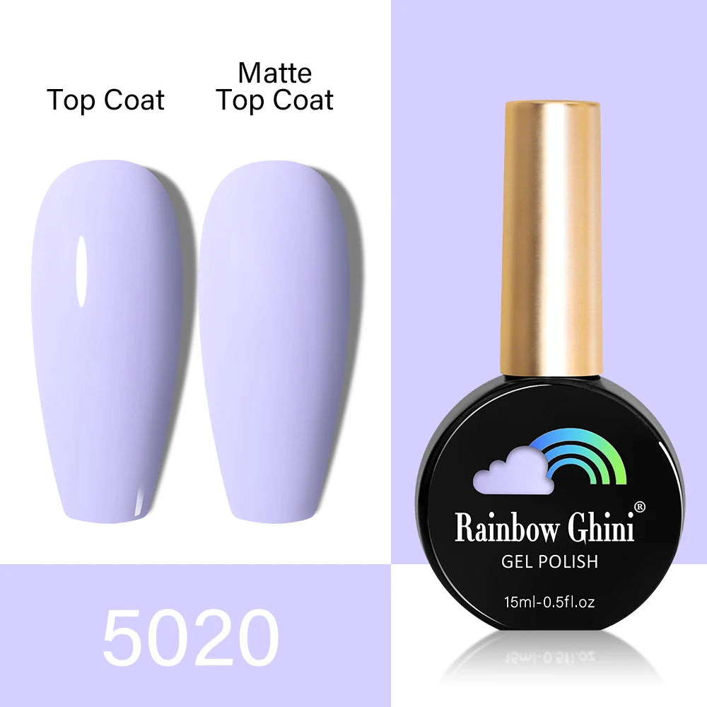 RG HEMA TPO FREE Neon Glitter Gel Nail Polish 15ml Nail Art Manicure Semi Permanent Gel Hybrid Varnishes Top Base Coat UV Nail