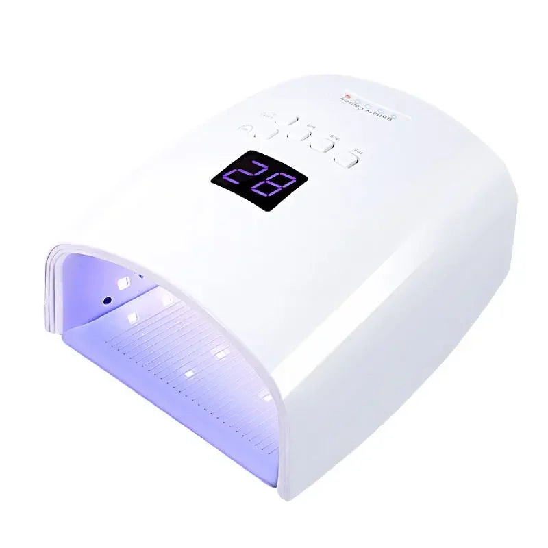 Rechargeable UV LED Nail Lamp 66W Lamp for Manicure with LCD Screen 4 Timer Settings Nail Art Manicure Tools for Home and Salon