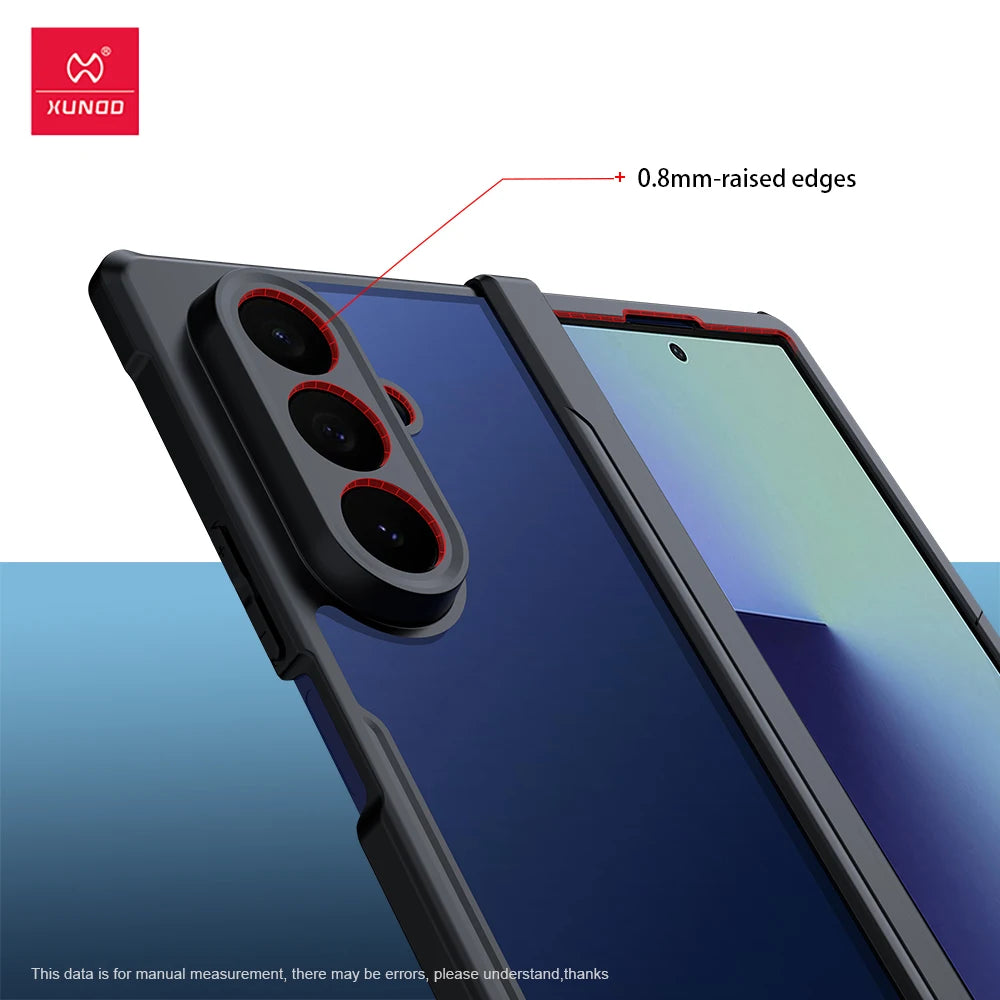 Xundd For Samsung Galaxy Z Fold 7 Case For Galaxy Z Flip 7 Shockproof Phone Case Z Fold 7 Transparent Case Anti-Yellowing Case