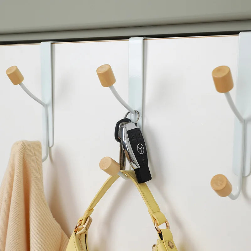 Bedroom Hook Behind the Door Coat Hanger Clothes Hanging Rack Home Storage Organization Door Back Purse Handbag Holder Hat Hook