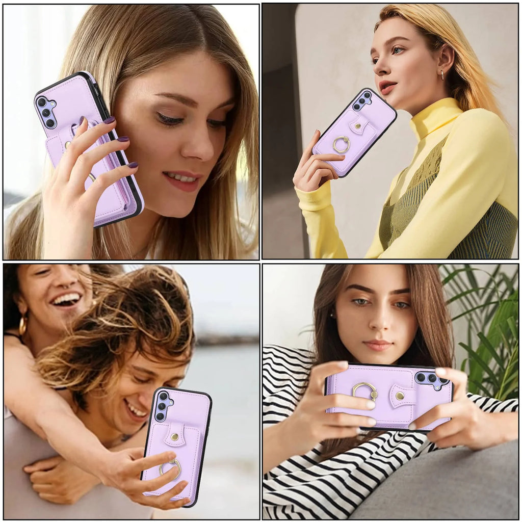 For Samsung Galaxy A16/A55/A15/A35/A25/A54/A34/A24/A14/A22/A53/A21S/A13/A12/A33/A32/A51/A71/A72/A52 Case Wallet with Card Holder