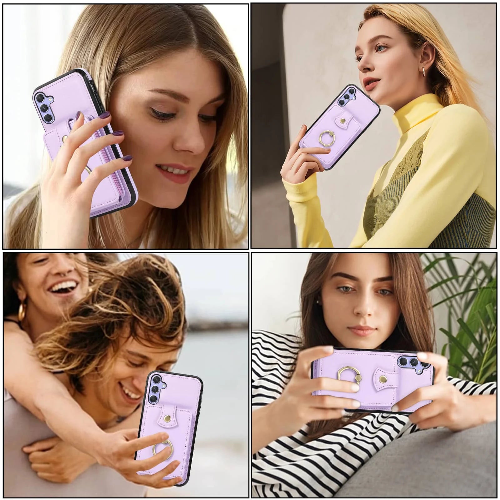 For Samsung Galaxy A16/A55/A15/A35/A25/A54/A34/A24/A14/A22/A53/A21S/A13/A12/A33/A32/A51/A71/A72/A52 Case Wallet with Card Holder