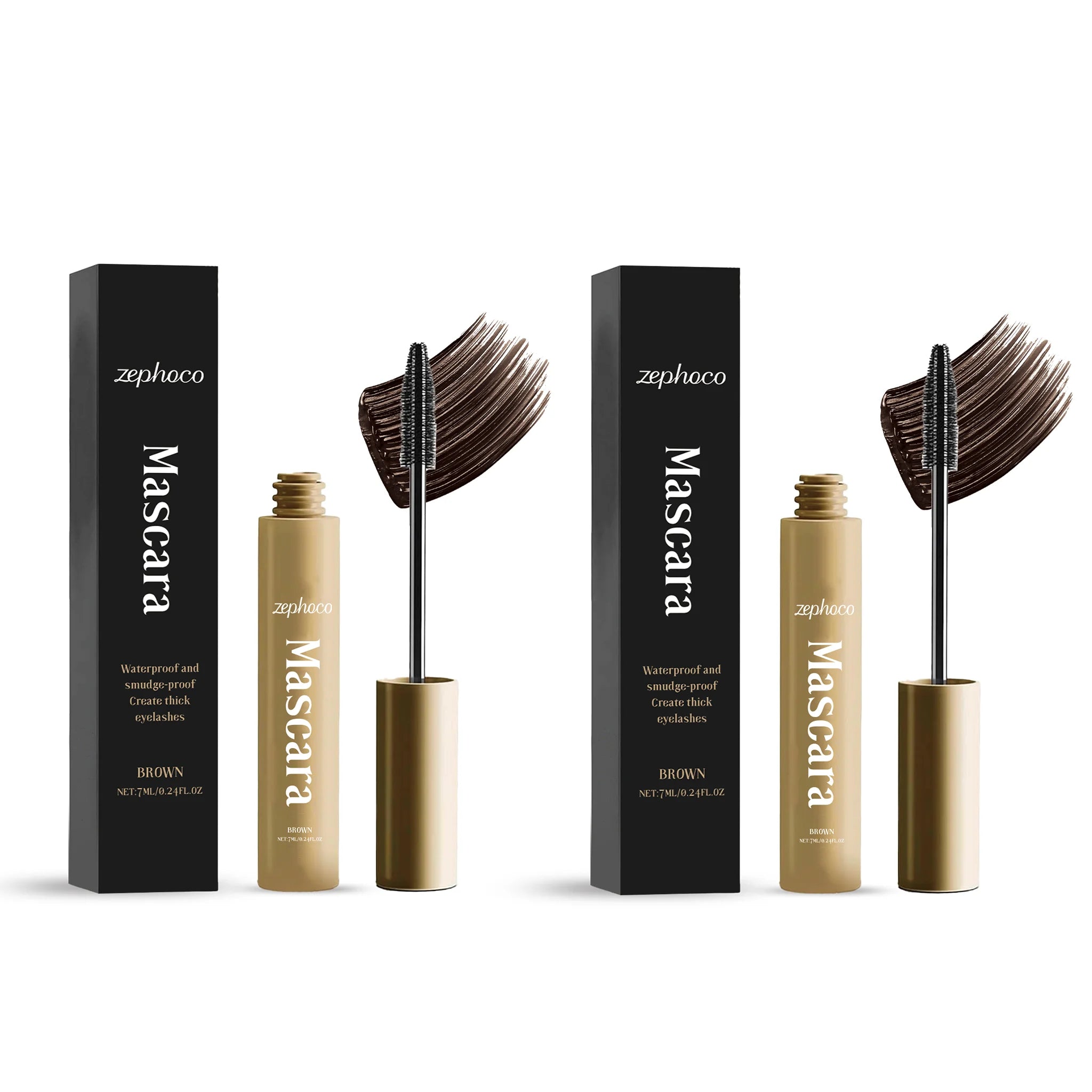 Mascara Lengthening Curling Natural Look Waterproof Smudge Proof Clump Free Volumizing Daily Wear Long Lasting Gentle Formula