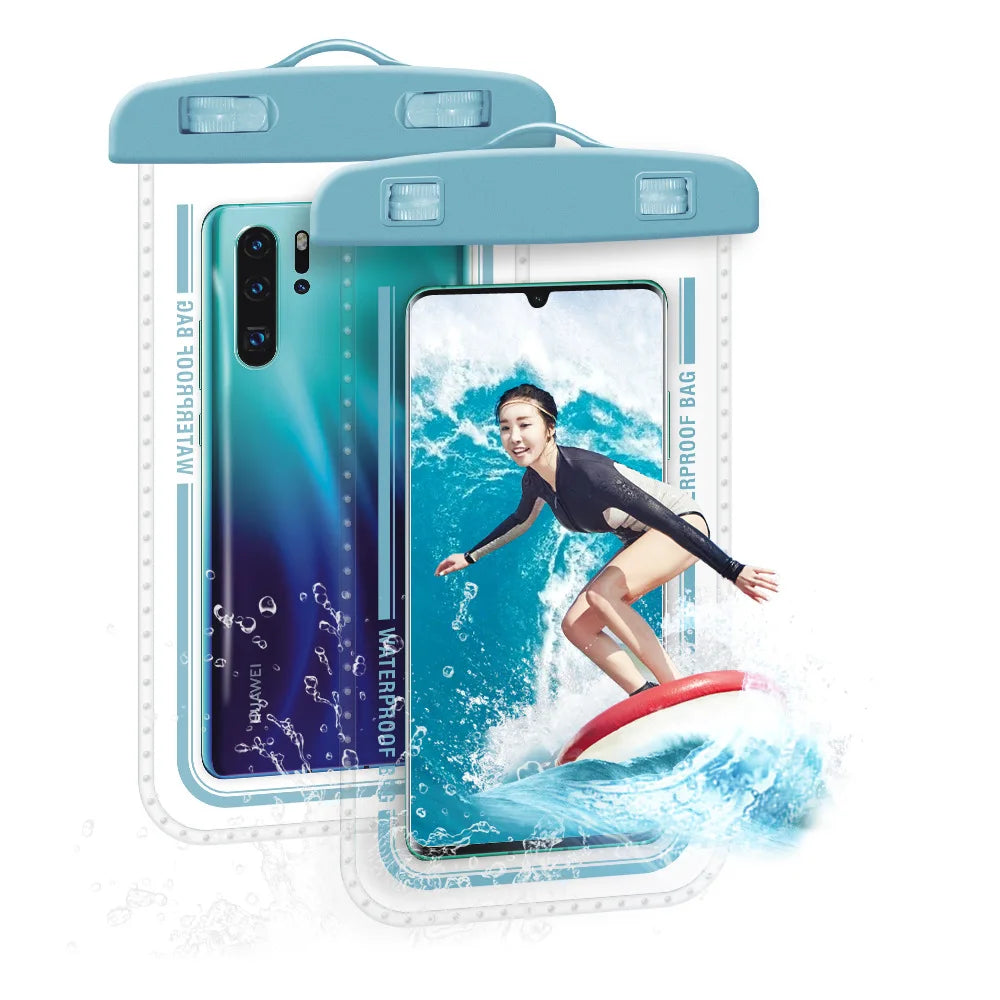 IPX8 30m Waterproof Phone Bag Pouch Case For Apple iPhone Xiaomi Samsung Swimming Diving Clear Armband Touchable Lanyard
