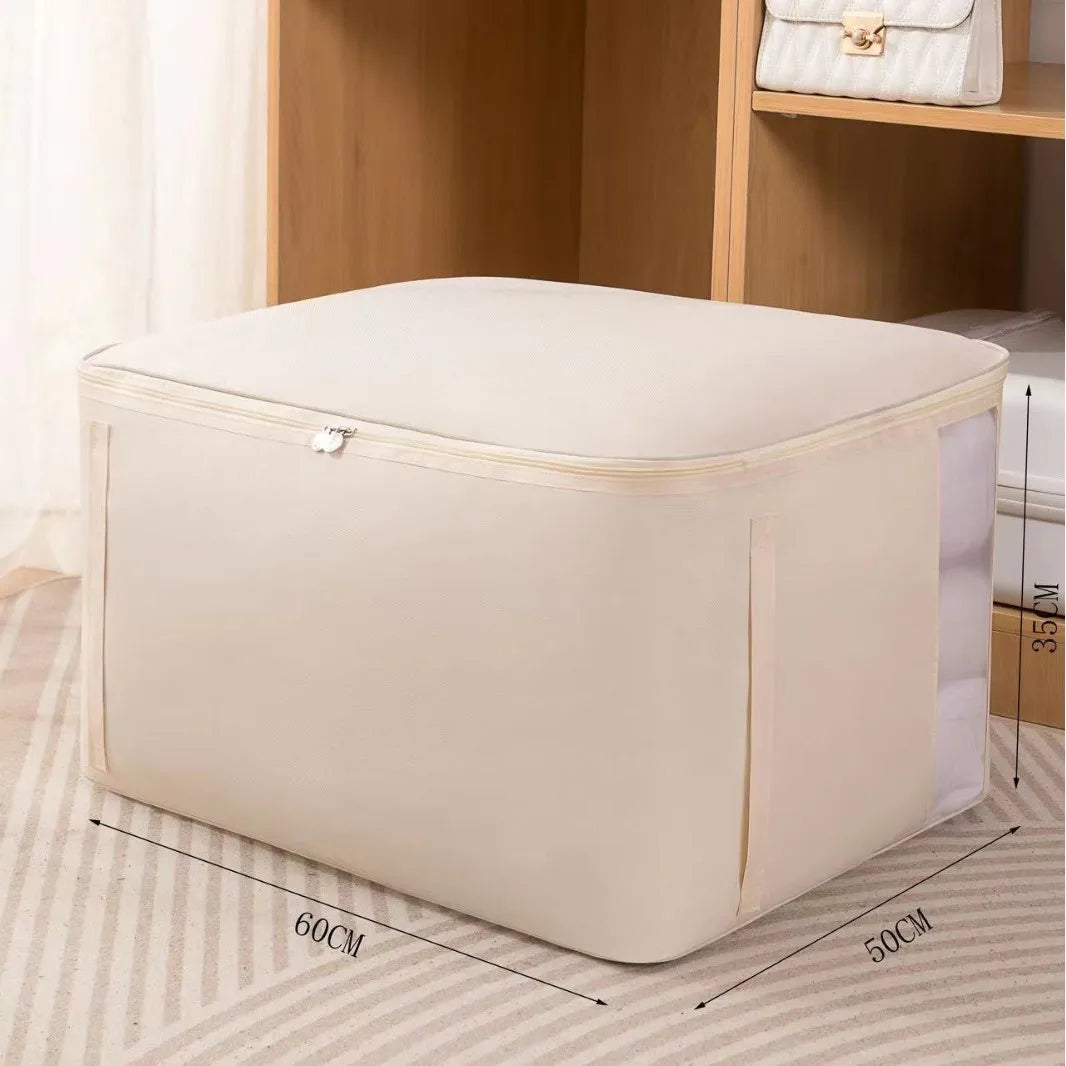 SRETNO Oxford Fabric Storage Bag Cotton Quilt Storage Bags, Clothes Storage Organizer Moving and Packing Luggage Bag Travel Bags