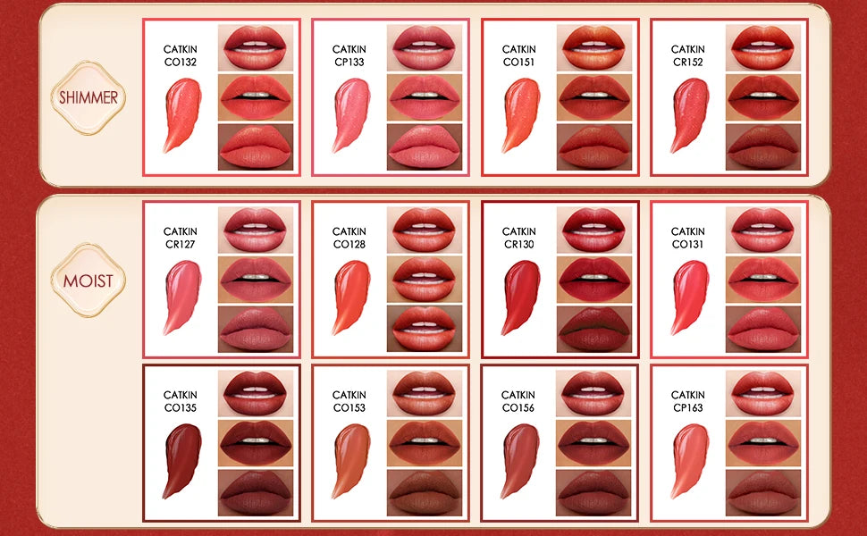 CATKIN Makeup Velvet Matte Lipstick, Hydrating Satin Long Lasting lipstick with Smooth and Creamy Texture, 3.6g
