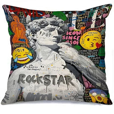Color Printing Pillow Case Square Cushion Cover Banks Street Art Pillowcase Decorative Modern Throw Pillow Case 50*50 cm